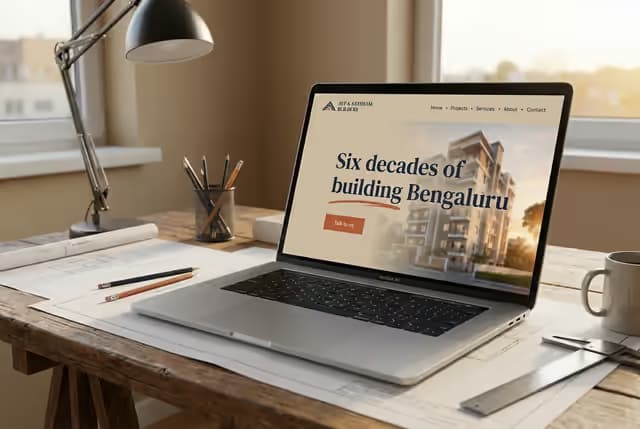 Product Management — AVP & Sathyam Builders Website preview